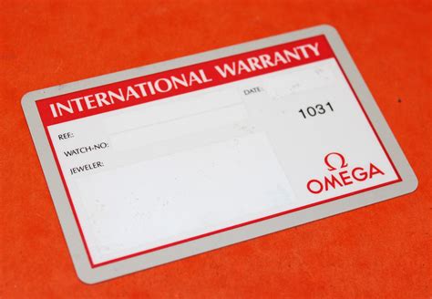 omega watches warranty